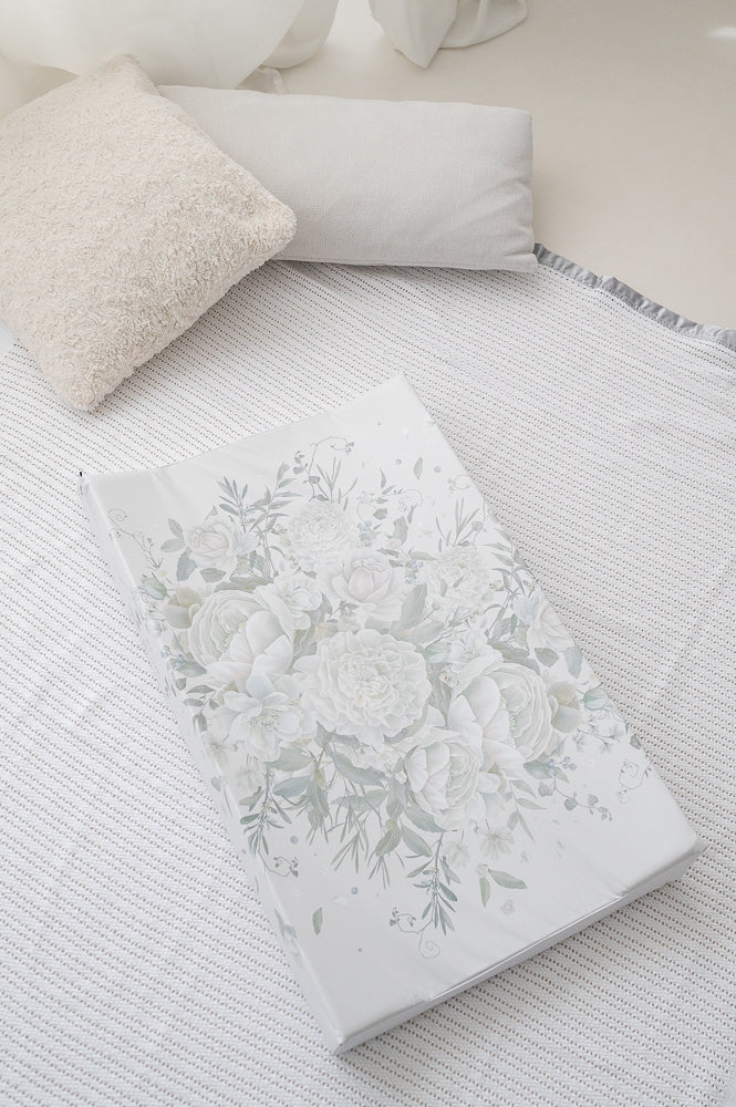 White Roses Wedge Mat Wedge Changing Mat The Gilded Bird UK   