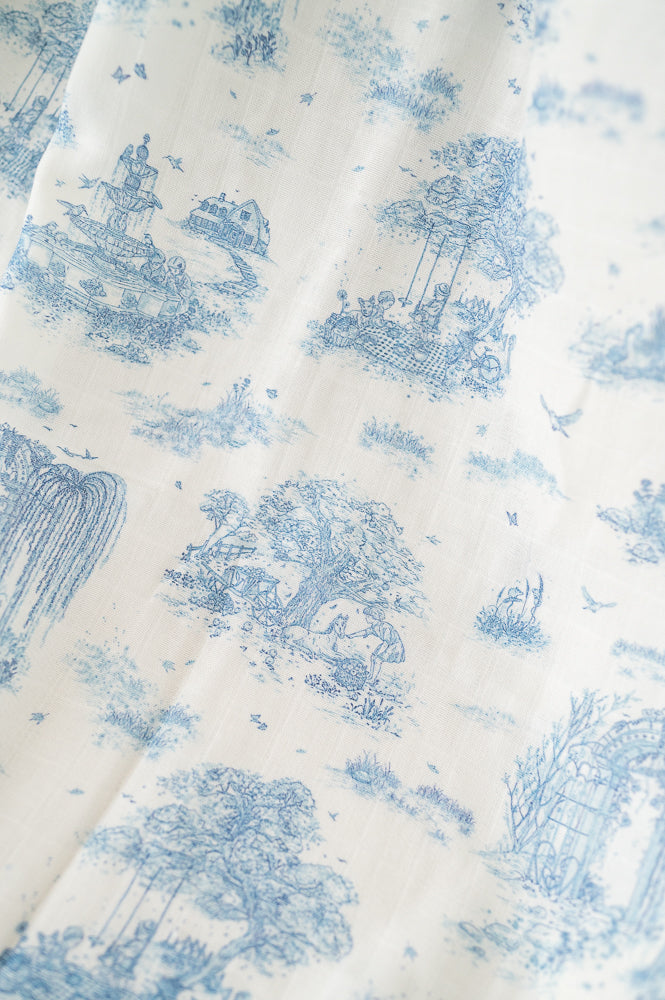 Spring Toile Muslin Swaddle (Set of 3) Muslin Swaddle The Gilded Bird   