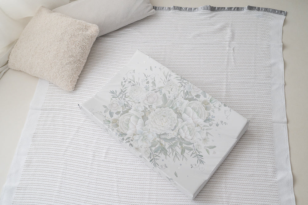 White Roses Wedge Mat Wedge Changing Mat The Gilded Bird UK   